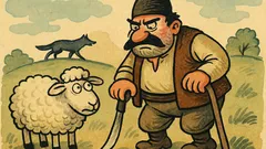 Виц: Овцата цял живот се бояла